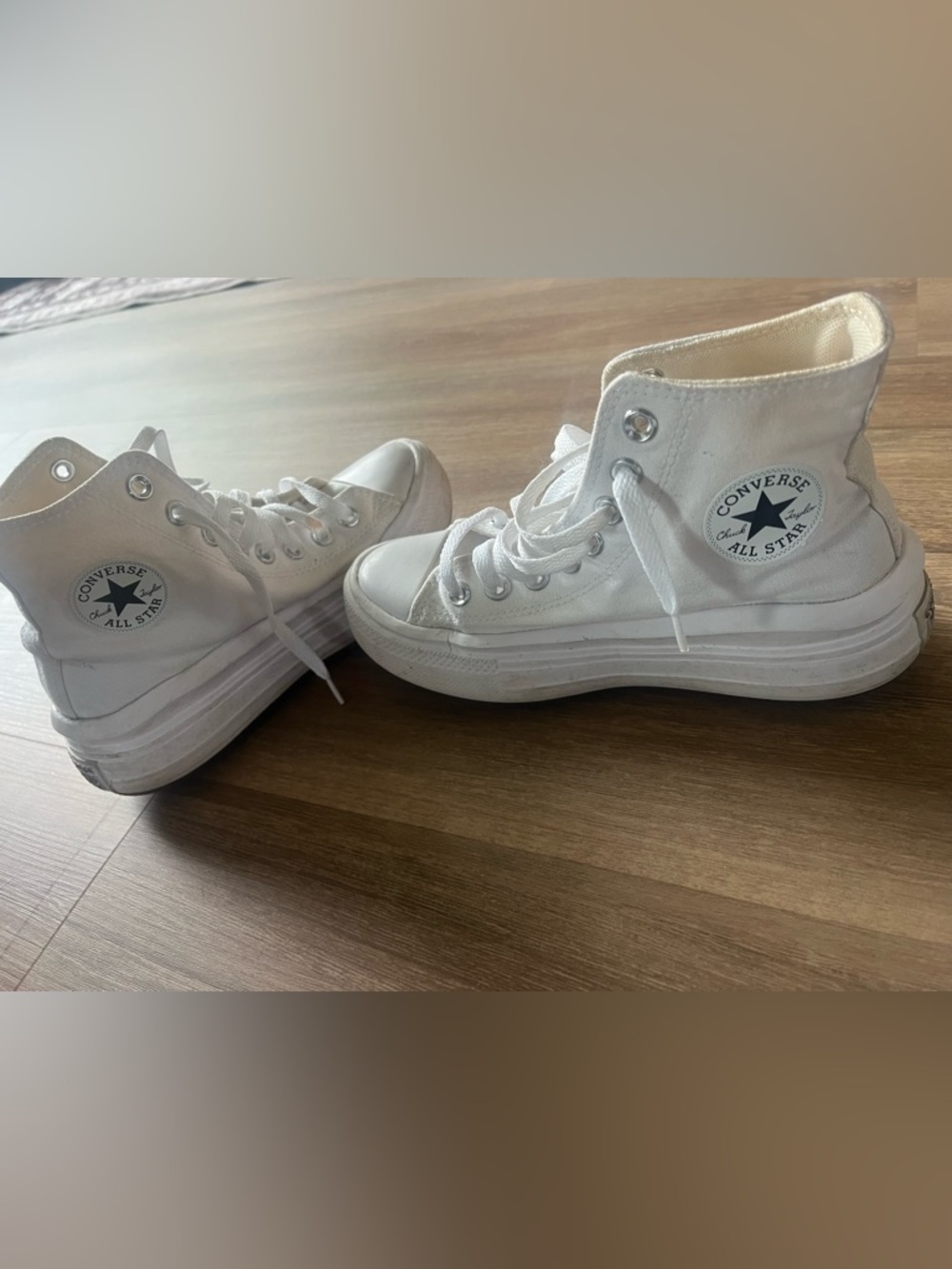 Converse White High Top Chuck Taylor All Star Move Lift Hi Platform Women’s 6